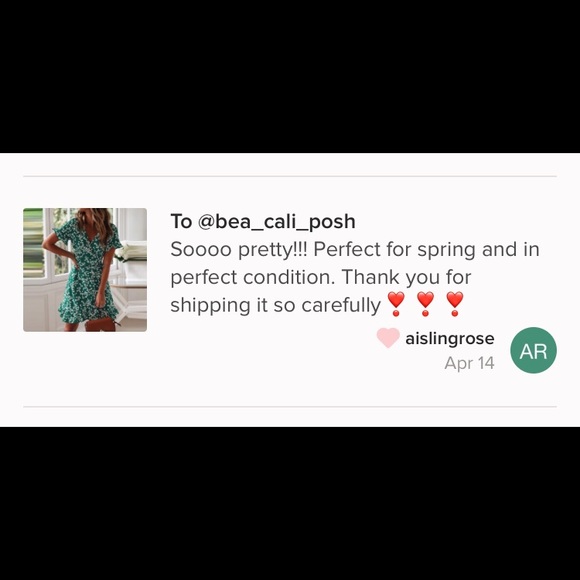 (Last 1) Floral short sleeve, v-neck, wrap dress - Picture 4 of 8